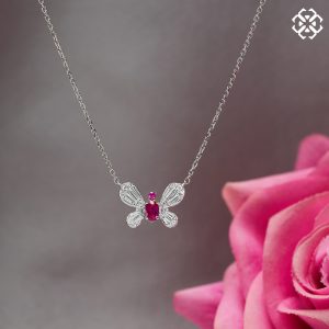 Ellia Butterfly Necklace WG (STAR)