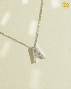 (BOB) (A) Alphabet Necklace WG